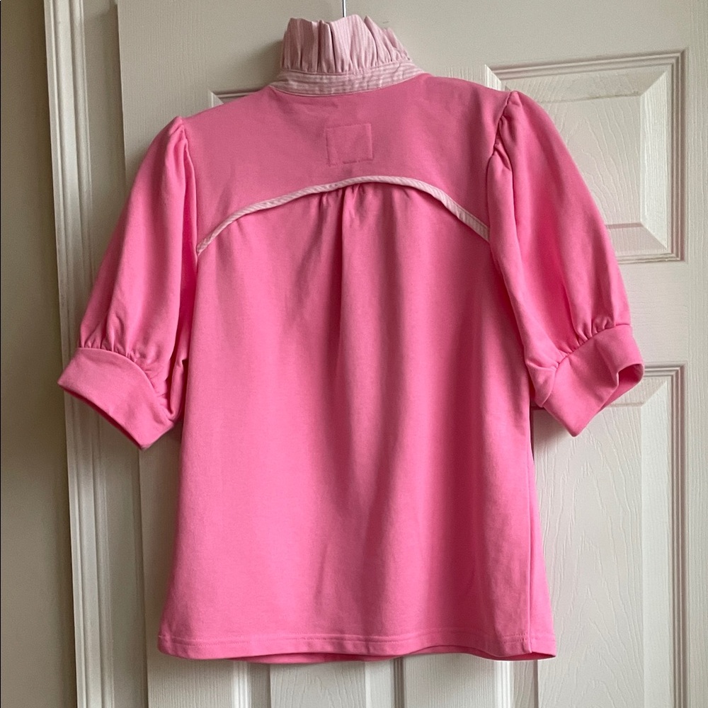 NWT Umgee Pink Preppy Collar Top S - Picture 5 of 5